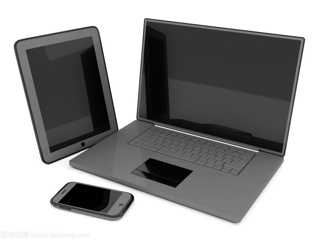 筆記本電腦、 平板電腦和智能手機